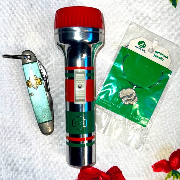Girl Scout Other Vintage Girl Scout Accessories Set Of 3 Flashlight